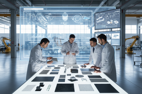Composite materials business analysis and visualization service